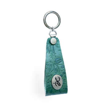 Portachiavi_verde-pelle embossed
